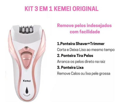 Depilação Sem Dor Com O Depilador Kemei Km-3010