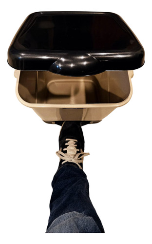 Cesto Para Basura Con Pedal 20 Litros Plastic Trends Color NEGRO/IVORY