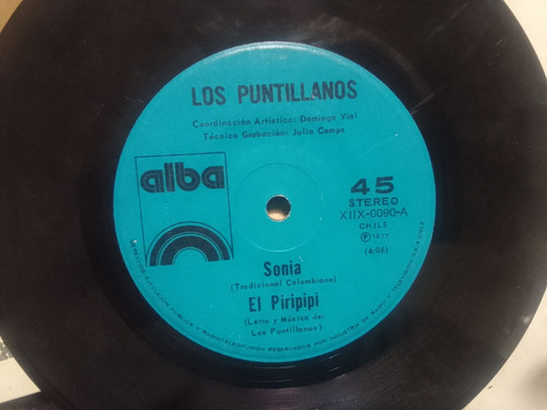 Vinilo Single Los Puntillanos Sonia 