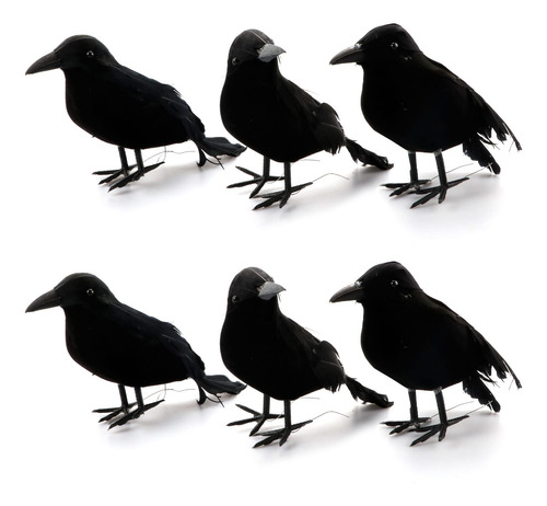 Cuervos De Halloween, Juego De 6 Piezas Halloween Black