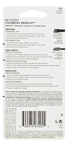 Revlon Colorstay Brow Kit, Incluye Polvos Para Cejas Long...