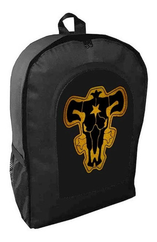 Mochila Negra  Black Clover Anime Adulto / Escolar A8