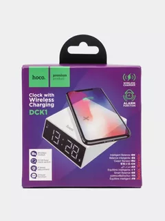 Cargador Inalámbrico Wireless Reloj Despertador Alarma Hoco