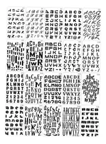 Comprar 20pcs Letras Números Stencils Alfabeto Artesanía Para La