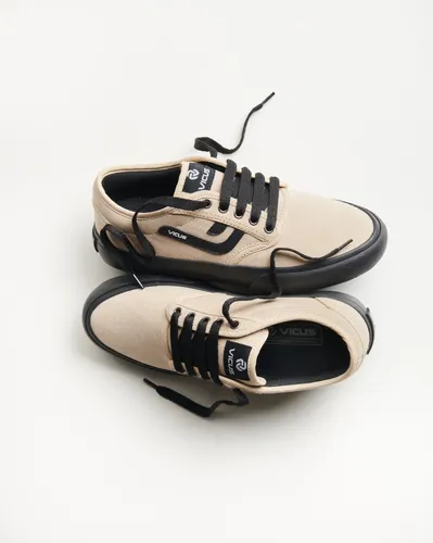 Zapatillas Vicus Folk Nova Lona Arena Negro Suela Negra