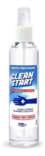 Pack 3 Desinfecta Spray Alcohol Glicerina 70% 220ml Botella