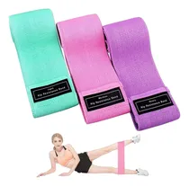 Comprar Set-kit Bandas Elásticas De Tela X3 Resistencias Y Bolsa