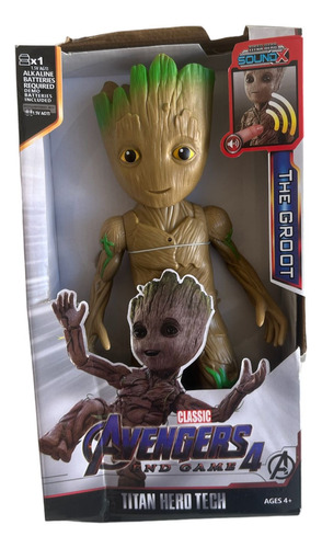 Muñeco Avenger Groot 30cm Luz Y Sonido