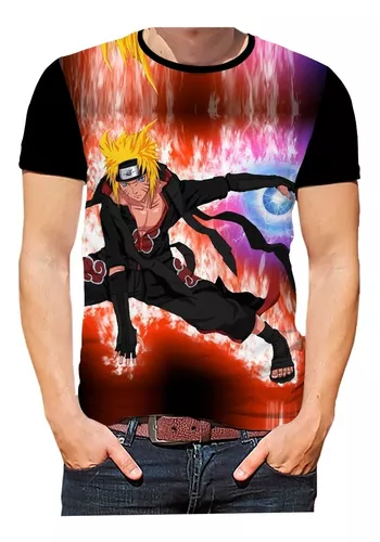 Camiseta Personalizada Infantil Naruto Akatsuki Anime HD