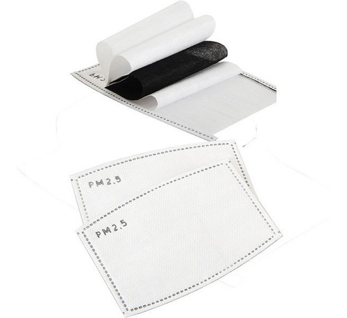 Imagen 5 de 5 de Cubrebocas Lávable + 2 Filtros De Carbón Activado Pm 2.5