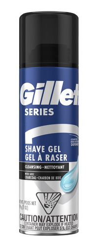 Gel Gillette Series Shave Gel Limpiador Carbon Afeita Suave