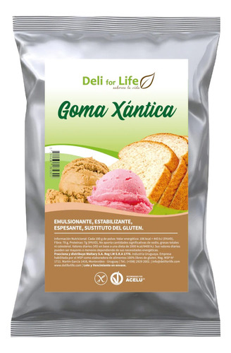 Goma Xantica O Xantana 100grs Deli For Life Sin Gluten