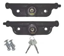 Comprar Fechadura para porta basculante AGL Porta Aço trava lateral aço comércio direita\u002Fesquerda cor preto acabamento alumínio com trinco inteiro