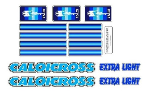 Adesivos Para A Caloicross Extra Light 1983 Azul