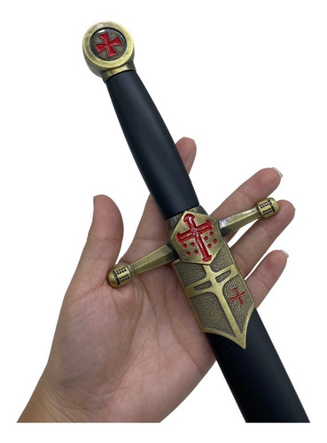 Mini Espada Cruz Templária Rholy Blood 40cm Pfl22207g