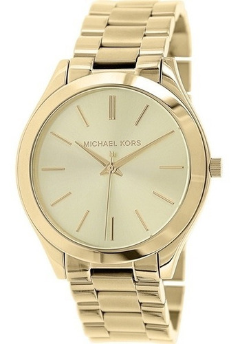 Relógio Michael Kors Mk3179  Runway Dourado Slim Original