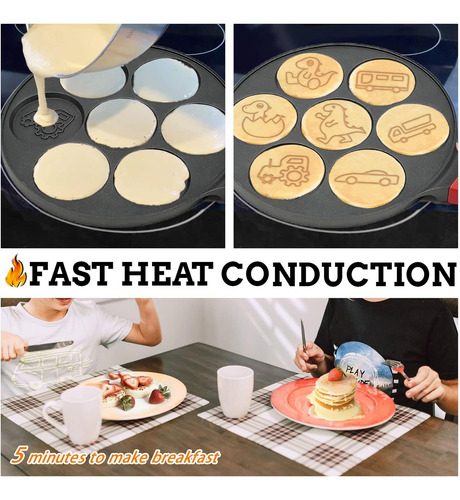 Sarten Para Hacer Panqueques Dinosaur Waffle Maker Para N...