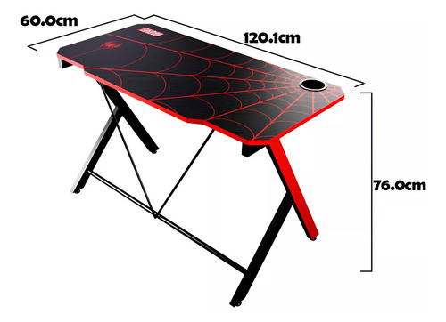 Escritorio Gamer Pc Desk Marvel Spiderman 1 Nivel Xtech Febo