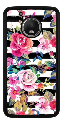 Funda Protector Para Motorola Moto Flores Vintage Moda 