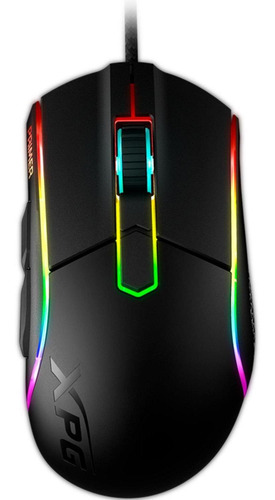 Mouse Gamer Xpg Primer Rgb 12000dpi 6 Botones Switch Omron