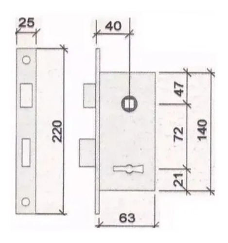 Imagen 3 de 4 de Cerradura Prive 200 Doble Paleta Standard