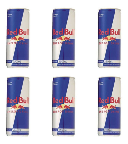 Red Bull Energético Lata Regular 250ml (kit C/06)