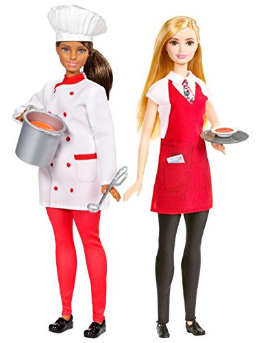 Barbie Chef &amp; Waiter Dolls