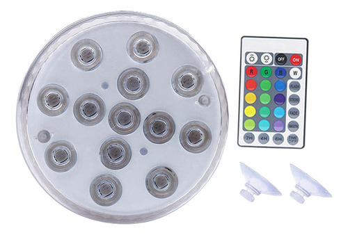 . Ip68 Impermeable Piscina Lámpara Led Funciona Con Batería