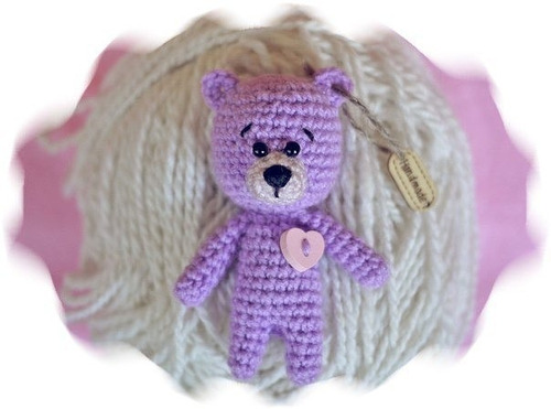 Patrón Amigurumi Oso De Peluche Morado Casiano