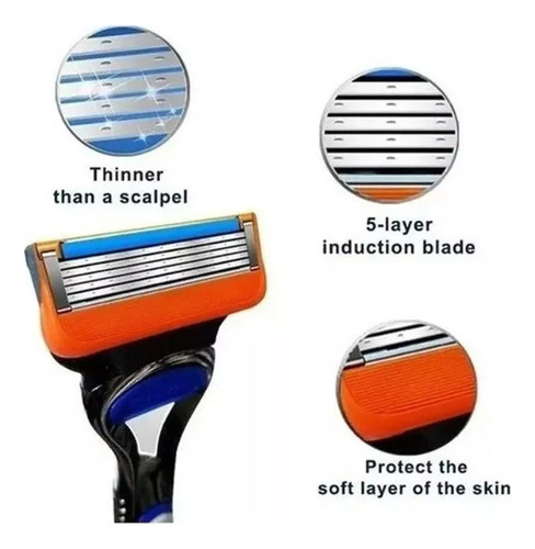 16 Cuchillas Repuesto Afeitadora De Hombre Gillette Fusion 5