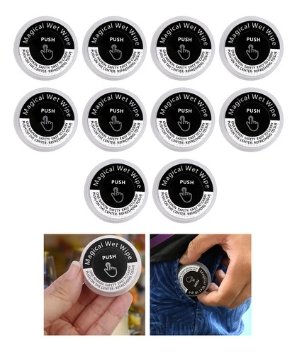 Toalla Comprimida Suave Mini Tejido De Moneda 10 Granos
