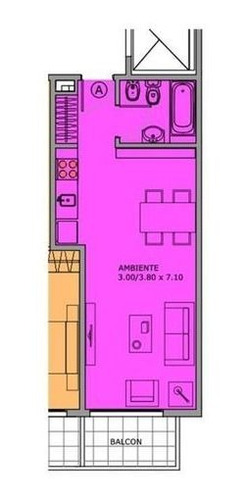 Imagen 12 de 14 de Oportunidad Monoambiente En Venta En Palermo Hollywood