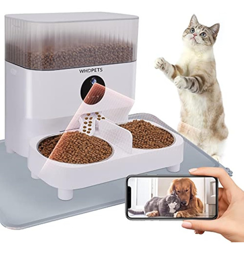 Alimentadores Automáticos Para Gatos, Whdpets Wifi Pet Feede