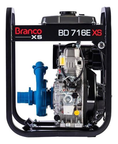 Motobomba Diesel Bd716exs 6,9cv 2,5pol Part Elét Branco