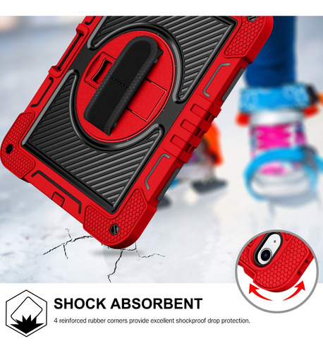 Funda Para Ipad 10 Generación 2025 10.9 Pulgadas Rojo