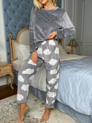 Pijama Conjunto Plush Franela