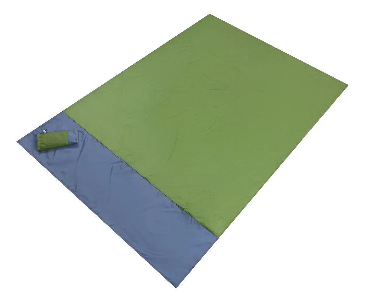 Tapete Impermeável Grande 2,10x2m Praia Piquenique Camping Cor Lago Verde