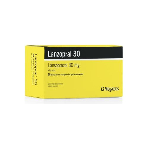 Lanzopral 30 Mg 28 Cápsulas