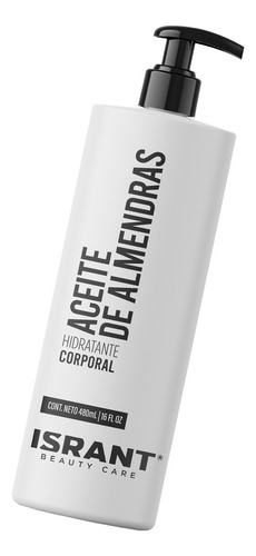 Aceite Isrant Para Masaje Corporal 480ml Aromaterapia Fragancia Almendras