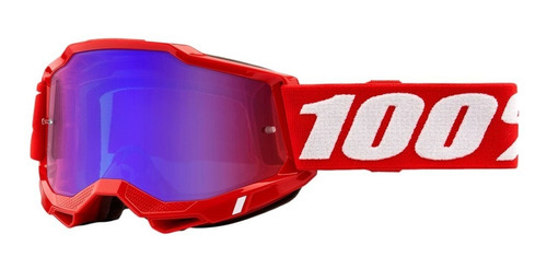 Óculos Motocross 100% Accuri 2 Neon Red Original Lente Extra