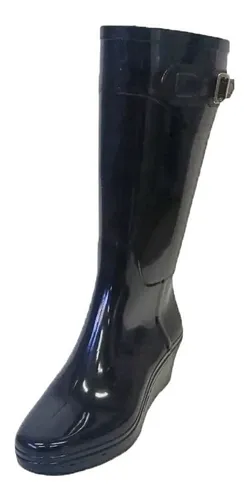 Botas De Lluvia Taco Chino Moda Italiana Alta Art 6300