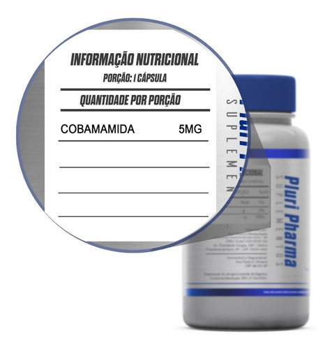 Cobamamida 5mg (coenzima B12 ) C/60 () Sabor N/a