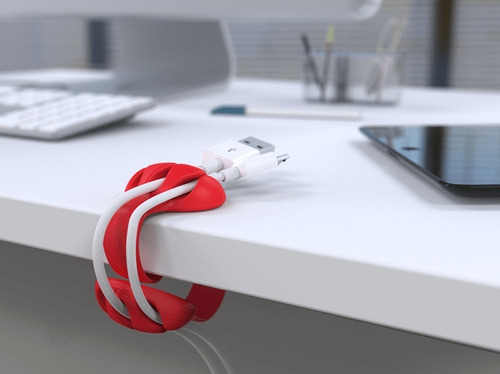 Imagen 6 de 10 de Organizador De Cables Para Escritorio Bobino