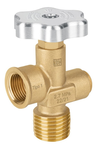 Válvula Para Cilindros De Gas Lp Hasta 45 Kg, Foset. 47651