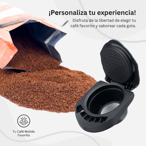 Cápsula Reusable Para Cafeteras Dolce Gusto + Tamper Acero