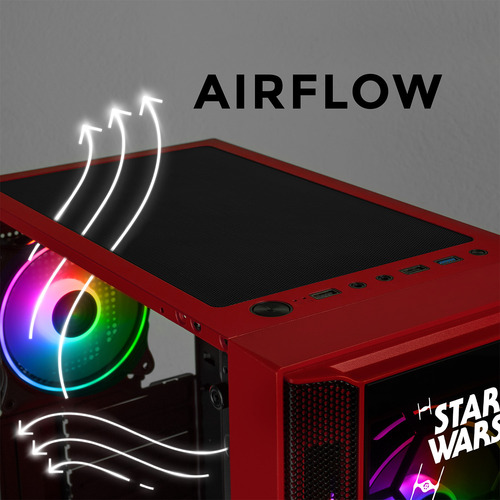 Gabinete Xtreme Pc Darth Vader Comic Edition Atx 4 Fan Argb