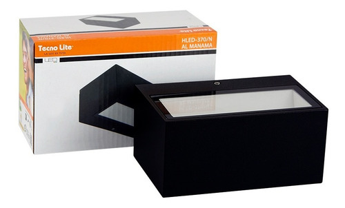 Imagen 4 de 7 de Luminaria Para Muro Exterior, Negro 9w Luz Día Tecnolite
