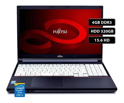 Notebook Fujitsu A574 I5 4ta 4gb 320gb 15.6 W10 Pro Español