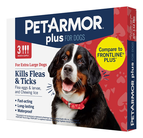 Prevención De Pulgas Y Garrapatas Para Perros Petarmor Plus