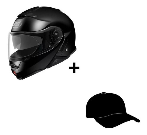 Capacete Shoei Neotec 2 Preto Fosco Melhor Escamoteável Cor Preto-fosco Tamanho do capacete 57-58 M